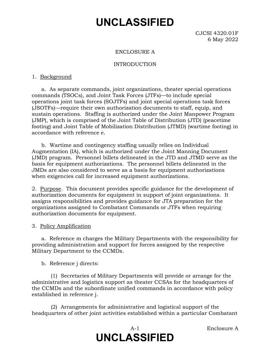 CJCSI 4320.01F 联合组织、联合特遣部队、常设联合部队总部和其他联合组织的需求授权文件.pdf_第3页
