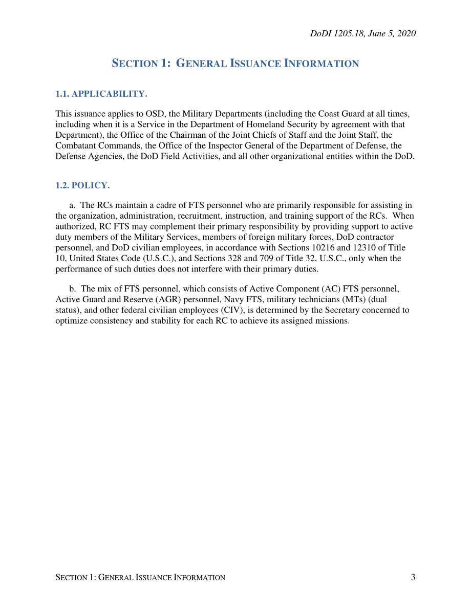 DoDI 1205.18 储备组件的全职支持（FTS）.pdf_第3页