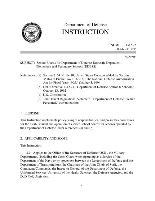 DoDI 1342.25 国防部国内附属小学和中学（DDESS）学校委员会.pdf
