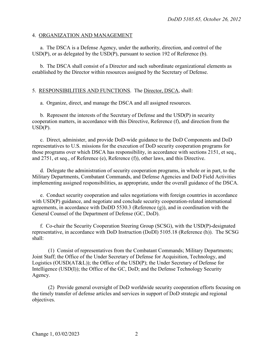DoDD 5105.65 国防安全合作局（DSCA）.pdf_第2页