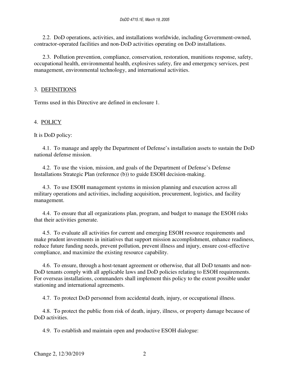 DoDD 4715.1E 环境、安全和职业健康（ESOH）.pdf_第2页