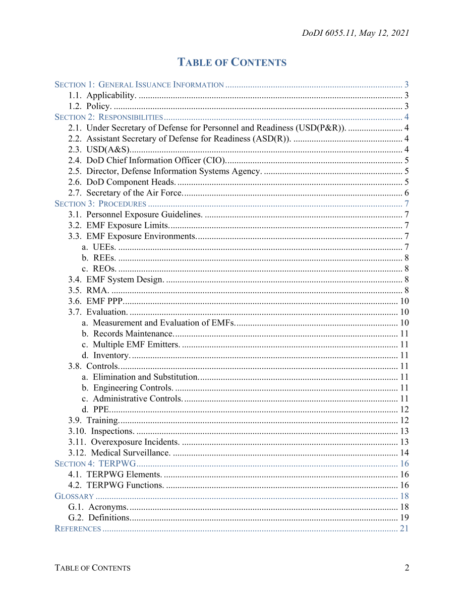 DoDI 6055.11 保护人员免受电磁场影响.pdf_第2页