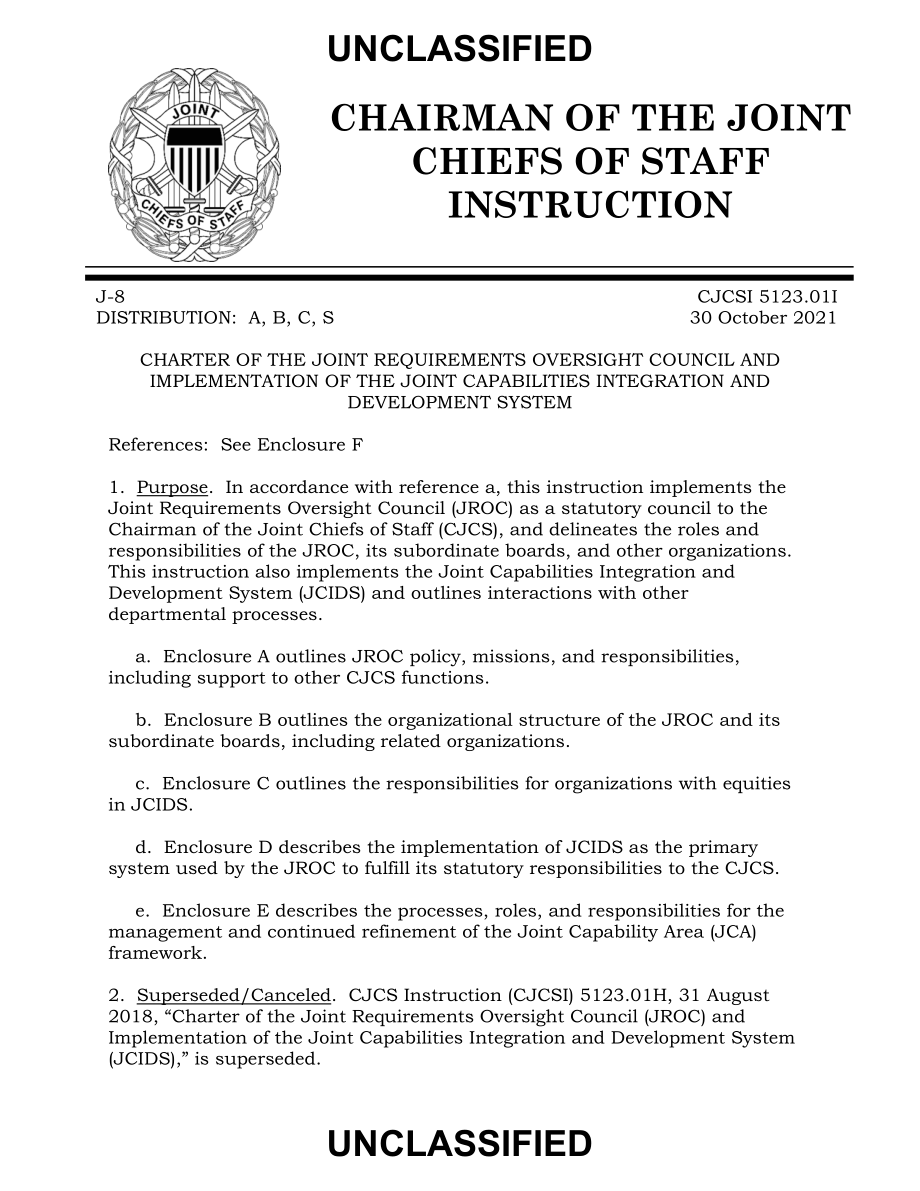 CJCSI 5123.01I 联合需求监督委员会（JROC）章程和联合能力整合与开发系统的实施.pdf_第3页