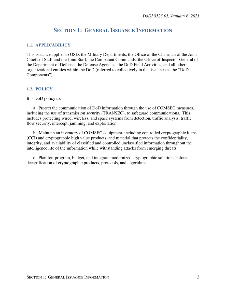 DoDI 8523.01 通信安全.pdf_第3页