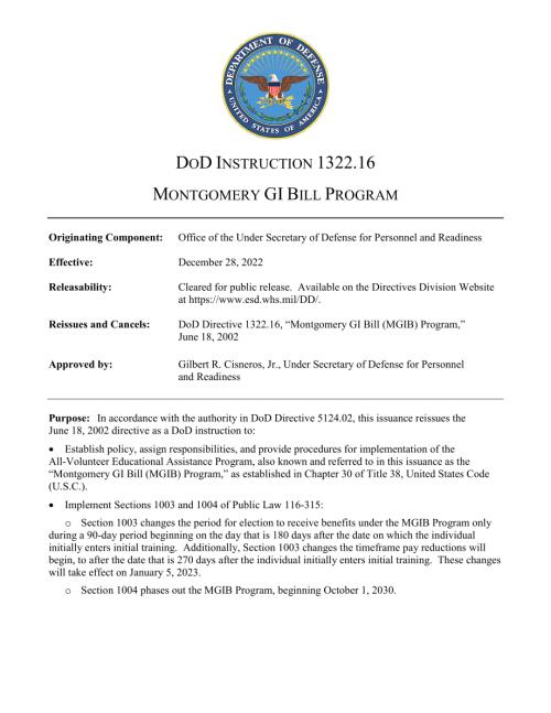 DoDI 1322.16 蒙哥马利GI法案计划.pdf