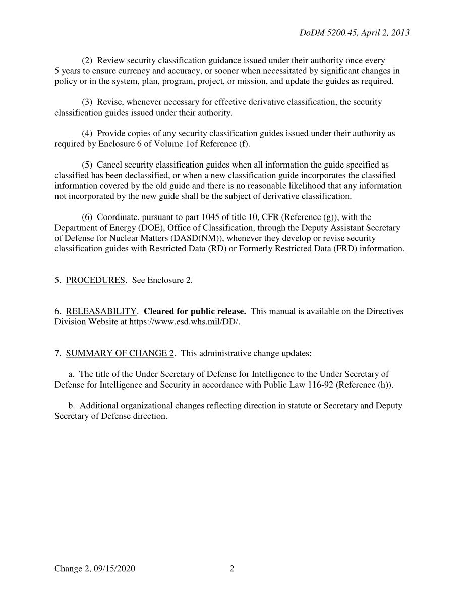 DoDM 5200.45 安全分级指南制定说明.pdf_第2页