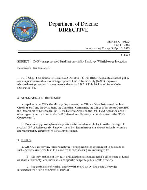 DoDD 1401.03 国防部非拨款基金工具性员工举报人保护.pdf