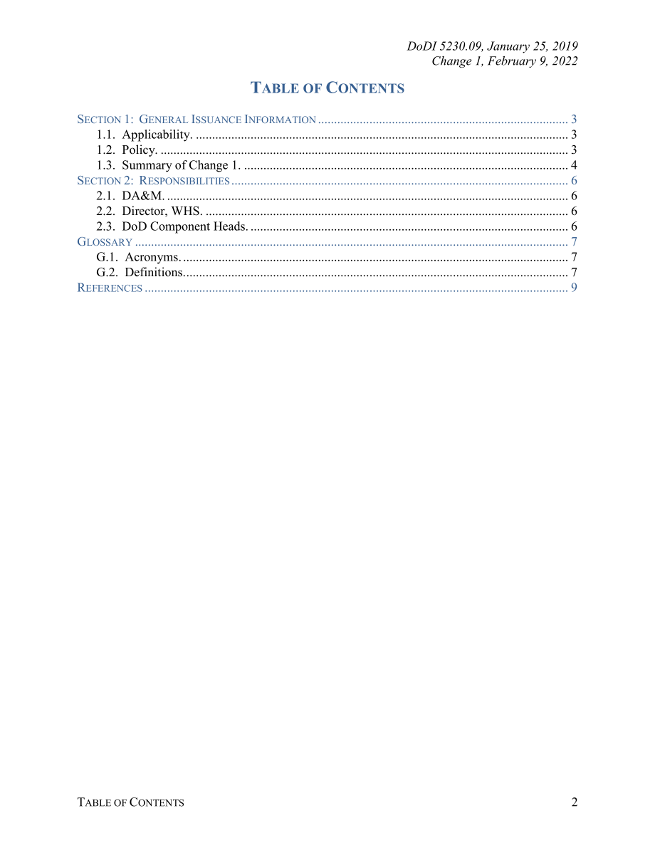 DoDI 5230.09 清除国防部信息以供公开发布.pdf_第2页