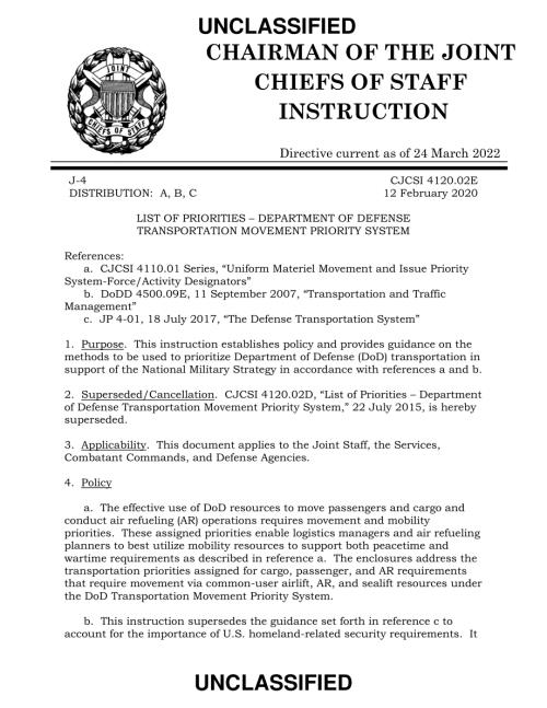 CJCSI 4120.02E 优先事项清单-国防部运输移动优先系统.pdf