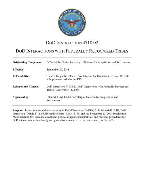 DoDI 4710.02 国防部与联邦承认的部落的互动.pdf