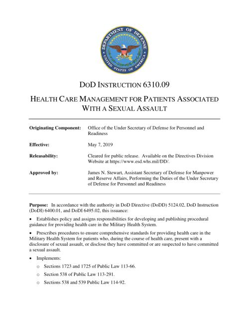 DoDI 6310.09 性侵患者的医疗管理.pdf