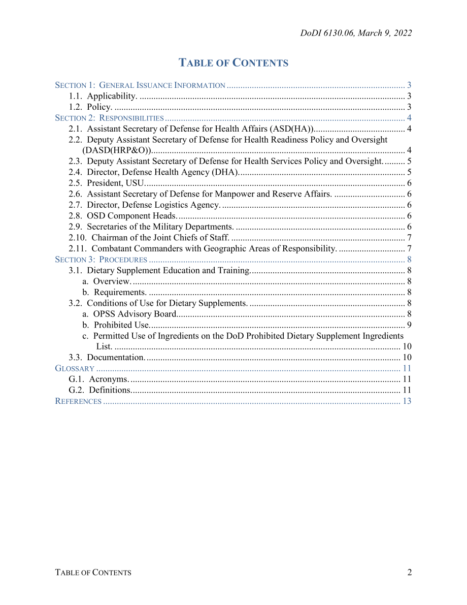 DoDI 6130.06 国防部使用膳食补充剂的情况.pdf_第2页