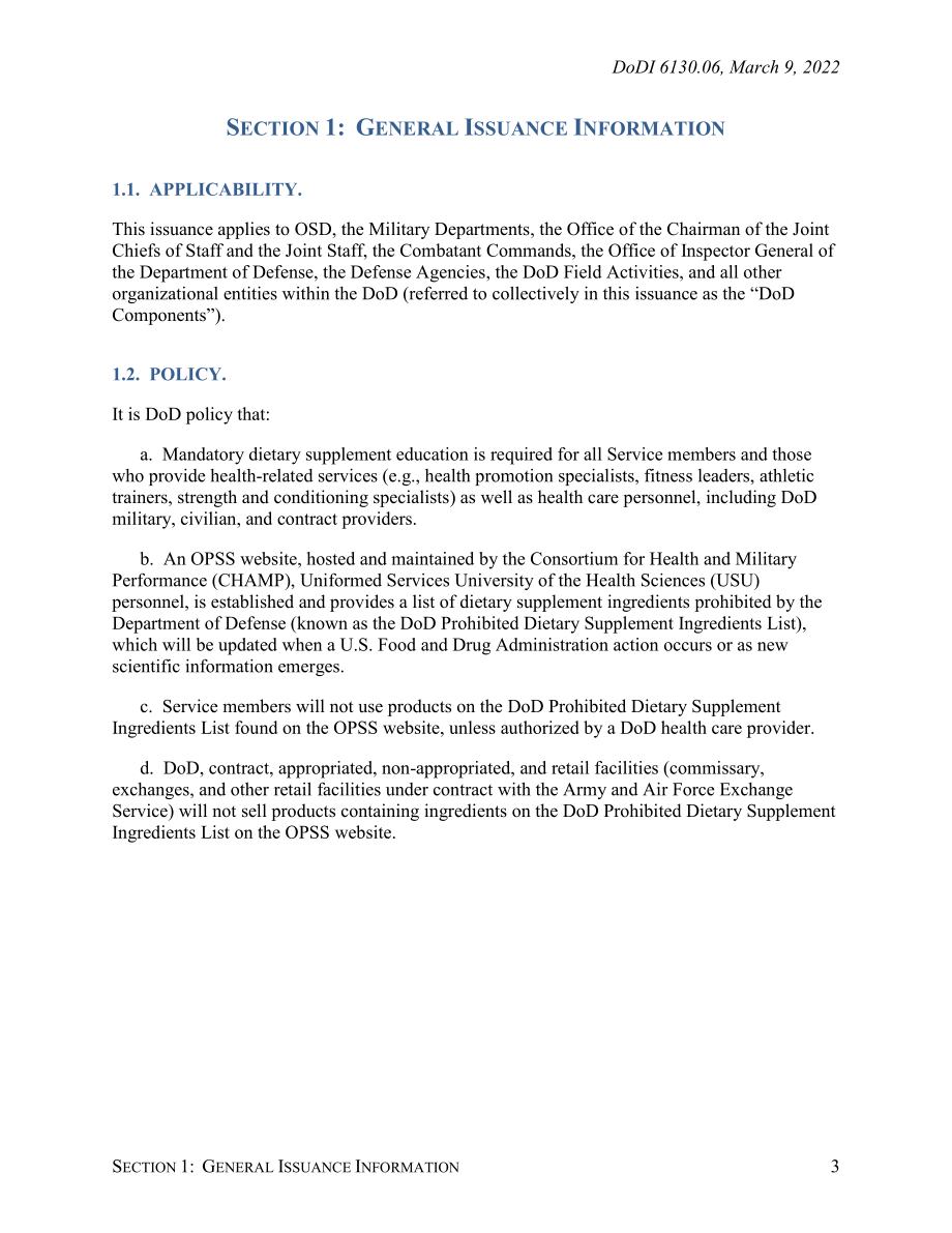DoDI 6130.06 国防部使用膳食补充剂的情况.pdf_第3页