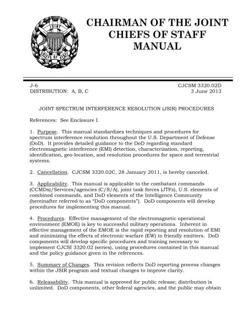 CJCSM 3320.01C 电磁作战环境下的联合电磁频谱管理业务.pdf