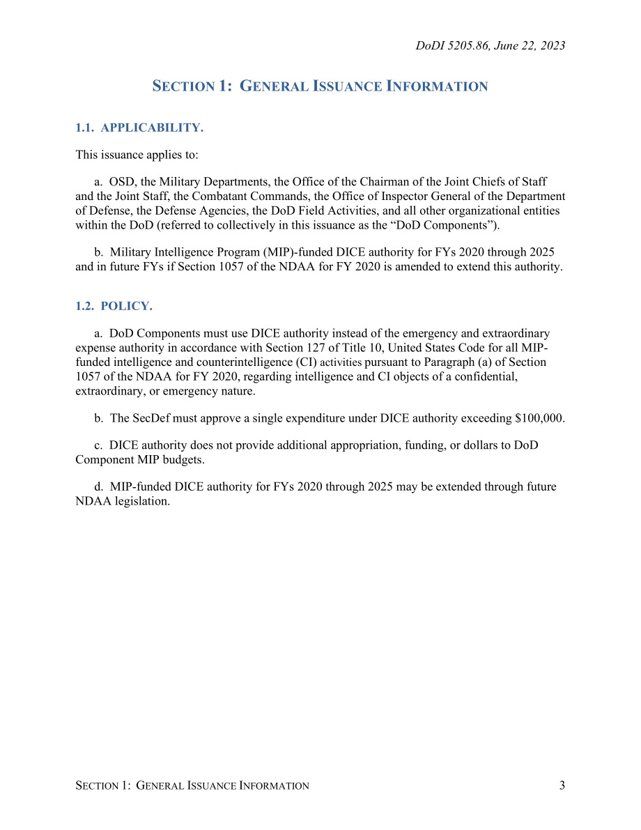 DoDI 5205.86 国防情报和反情报费用管理局.pdf_第3页