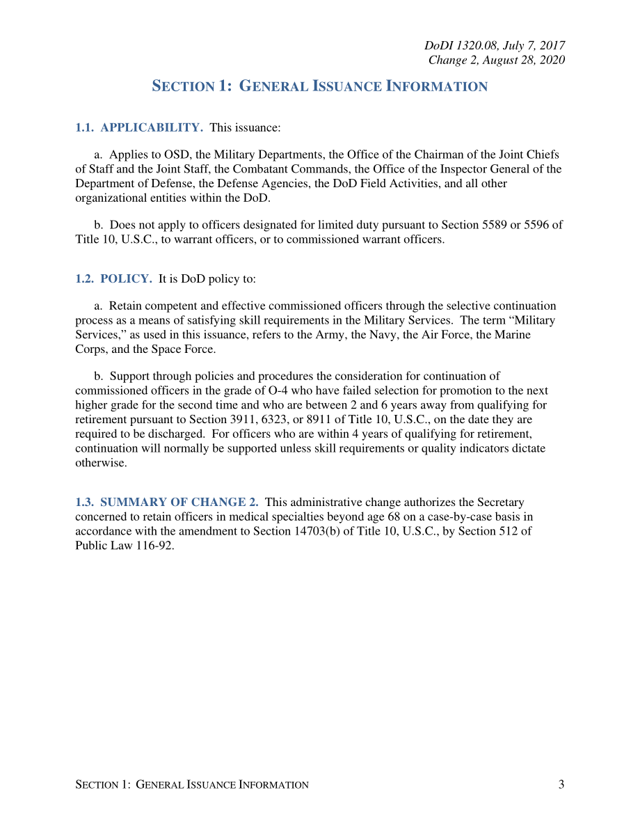 DoDI 1320.08 在现役和后备现役名单上的委任军官的延续.pdf_第3页