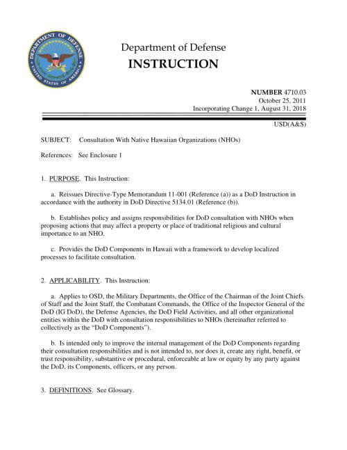 DoDI 4710.03 咨询夏威夷原住民组织（NHOs）.pdf
