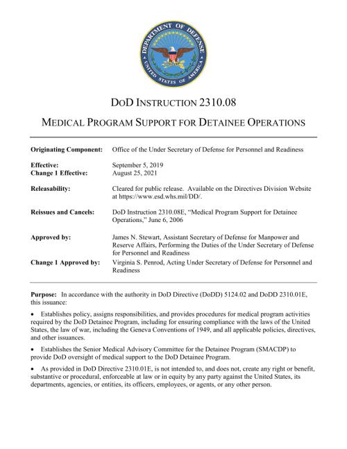 DoDI 2310.08 被拘留者手术的医疗计划支持.pdf