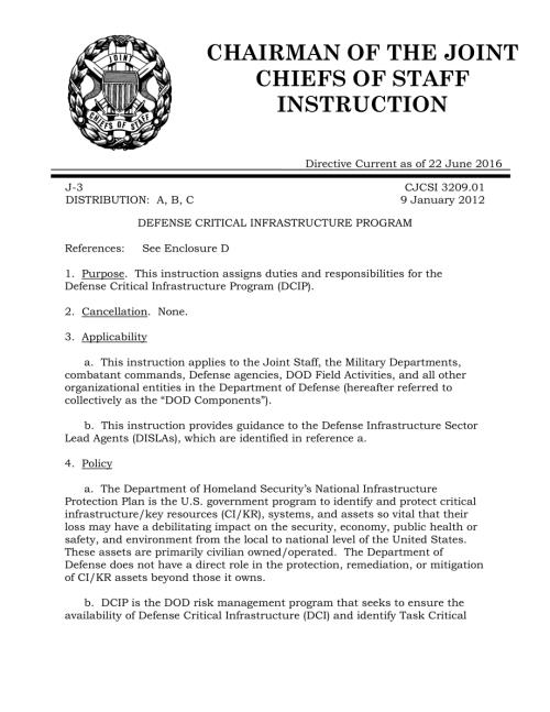 CJCSI 3209.01  国防关键基础设施计划.pdf