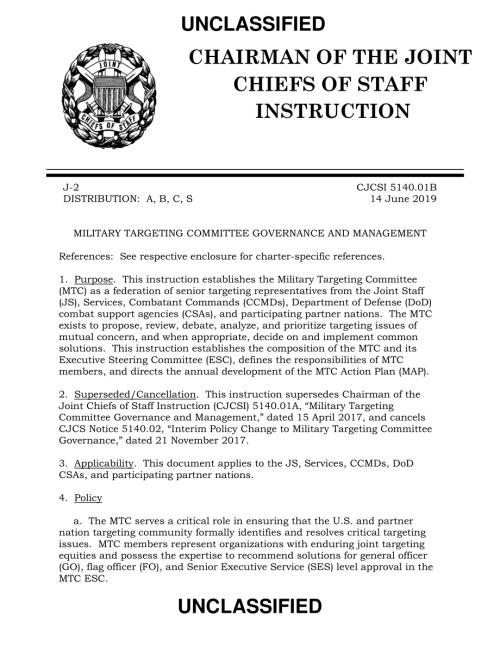 CJCSI 5140.01B 军事目标委员会的治理和管理.pdf