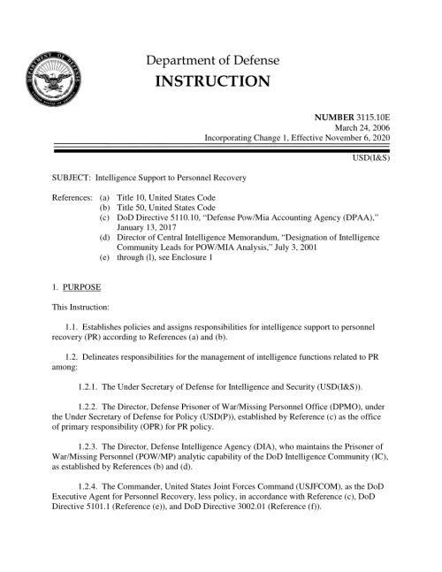 DoDI 3115.10E 人员恢复的情报支持.pdf