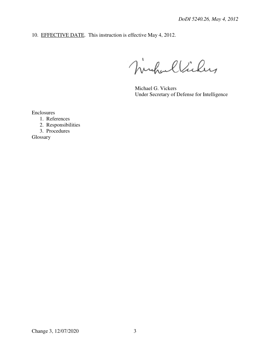 DoDI 5240.26 打击间谍活动、国际恐怖主义和反间谍（CI）内部威胁.pdf_第3页