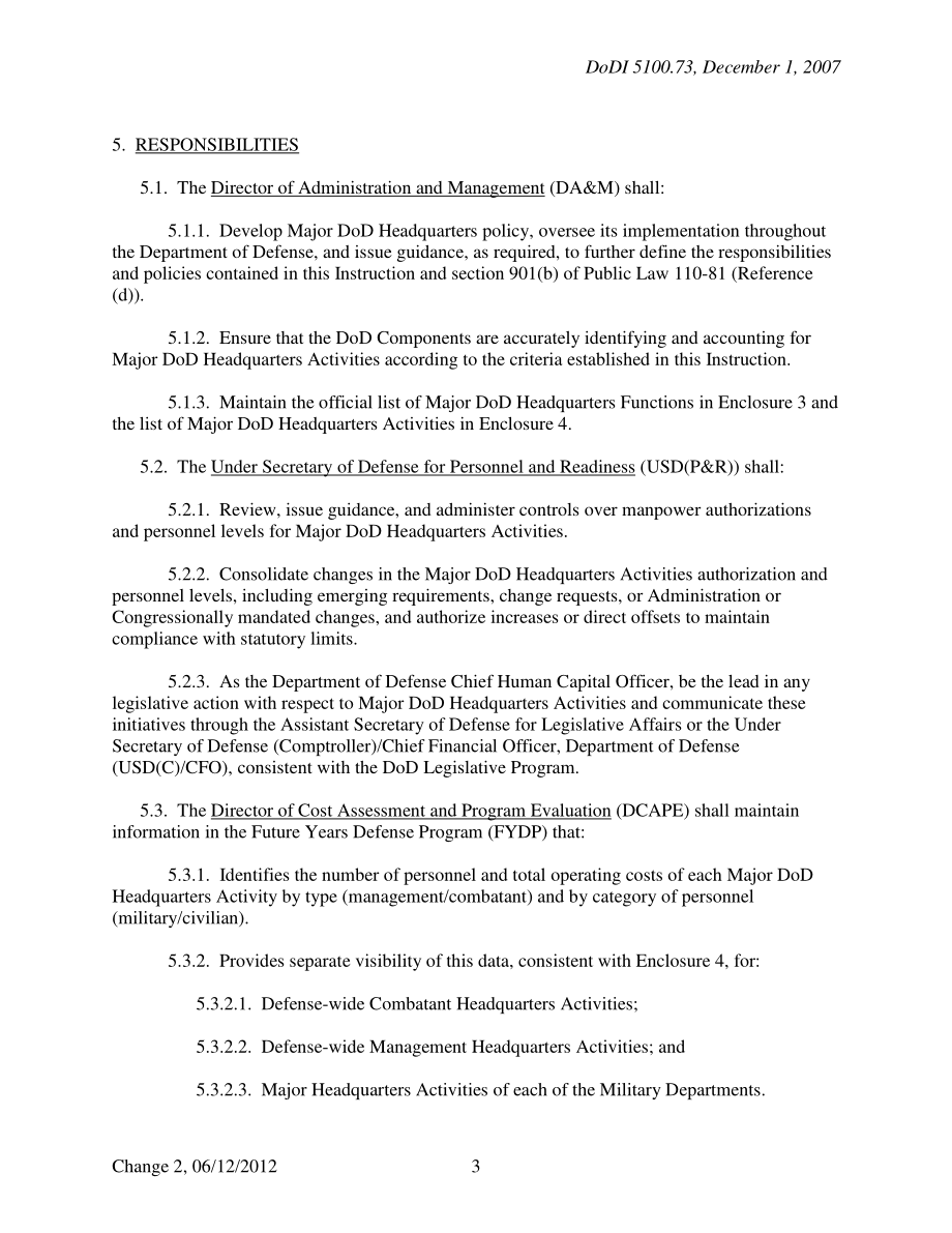 DoDI 5100.73 国防部总部主要活动.pdf_第3页