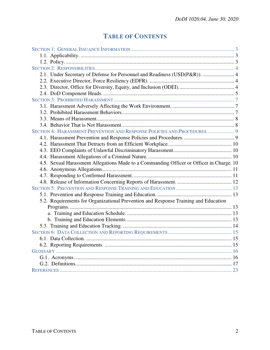 DoDI 1020.04 国防部文职员工的骚扰预防和应对.pdf_第2页