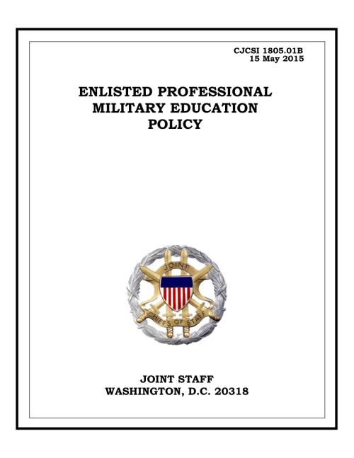 CJCSI 1805.01B 士兵专业军事教育政策.pdf
