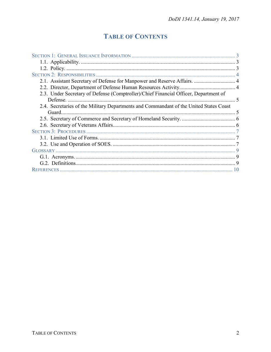 DoDI 1341.14 军人团体人寿保险（SGLI）在线注册系统（SOES）.pdf_第2页