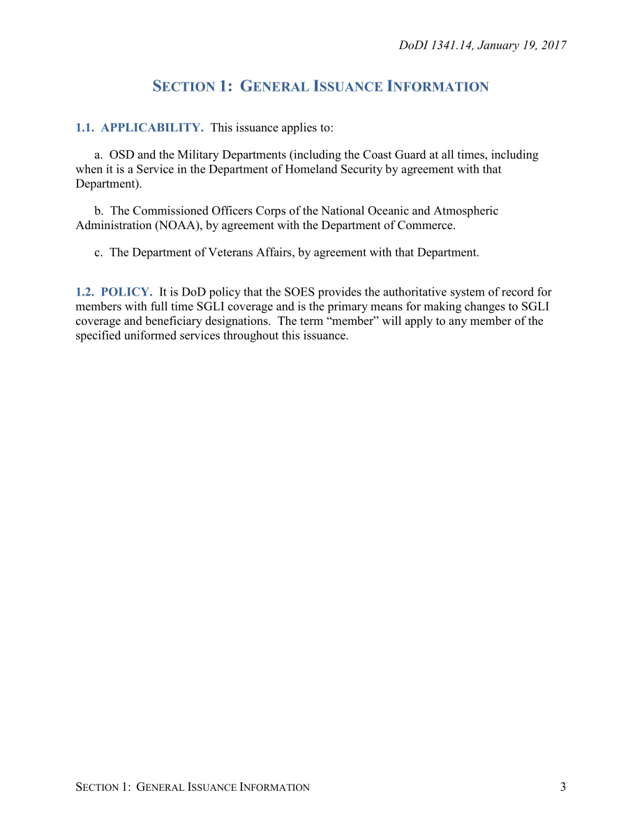 DoDI 1341.14 军人团体人寿保险（SGLI）在线注册系统（SOES）.pdf_第3页