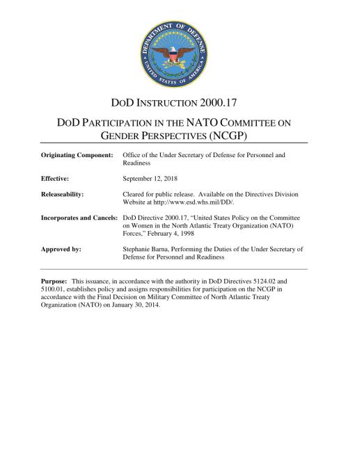 DoDI 2000.17 国防部参与北约性别观点委员会（NCGP）.pdf