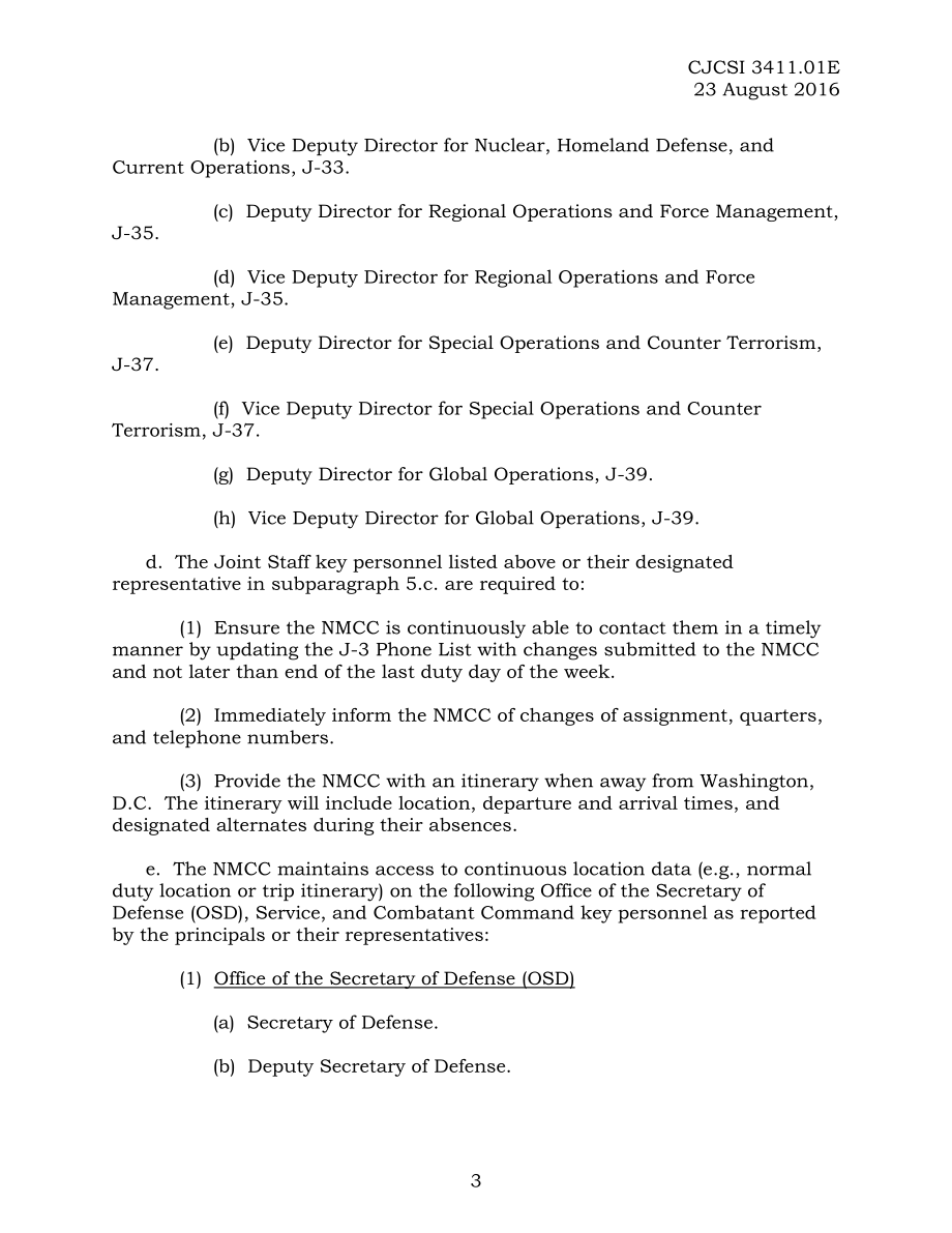 CJCSI 3411.01E 关键人员位置上报国家军事指挥中心.pdf_第3页