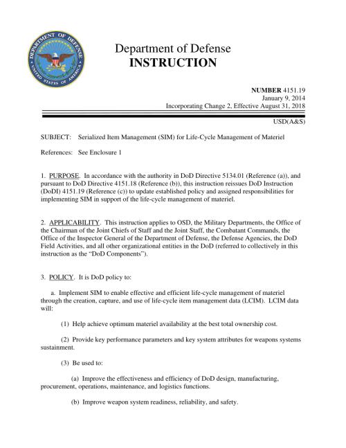 DoDI 4151.19 物资全生命周期管理的序列化项目管理（SIM）.pdf