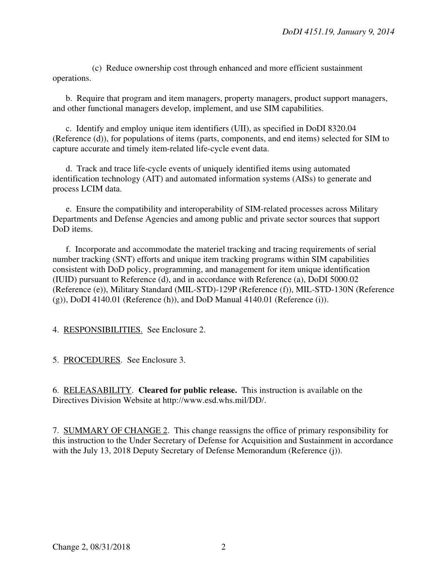 DoDI 4151.19 物资全生命周期管理的序列化项目管理（SIM）.pdf_第2页