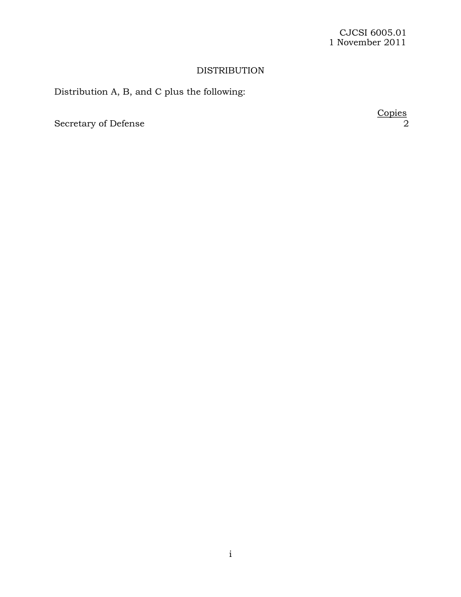 CJCSI 6005.01  联合参谋部中的 不分发（NODIS） 和 独家分发（EXDIS） 电文的管理办法.pdf_第3页