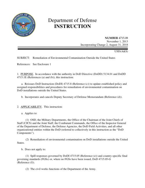 DoDI 4715.08 美国境外环境污染修复.pdf