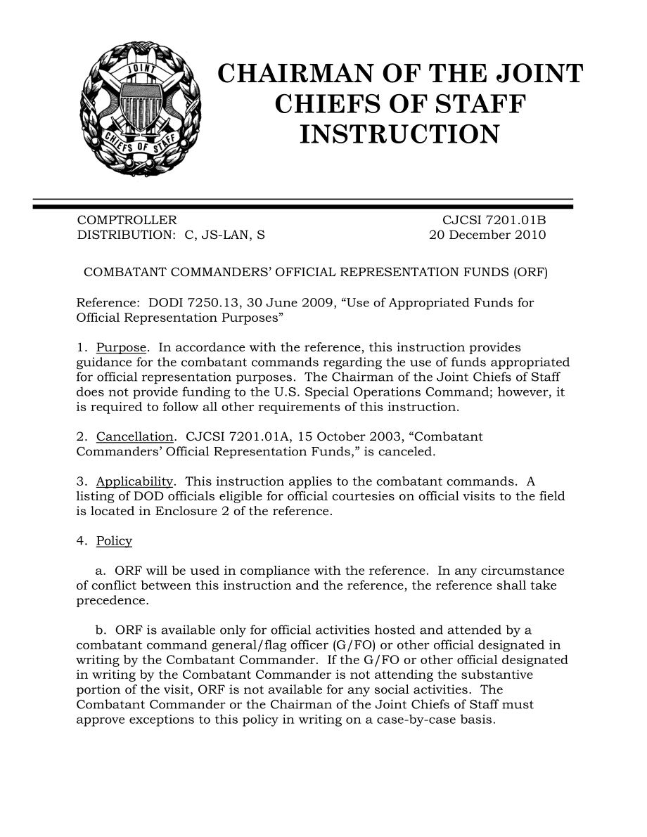 CJCSI 7201.01B 战斗指挥官公务代表基金.pdf_第1页