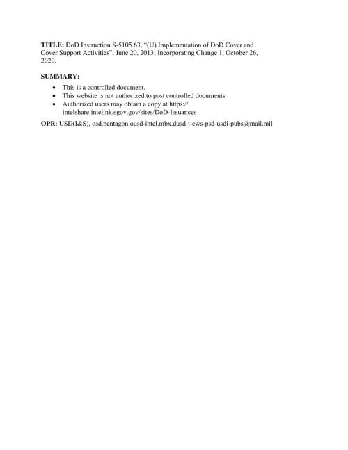 DoDI S-5105.63 国防部掩护和掩护支持活动的实施.pdf