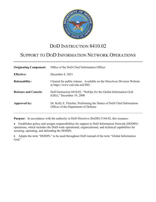DoDI 8410.02 支持国防部信息网络运营.pdf