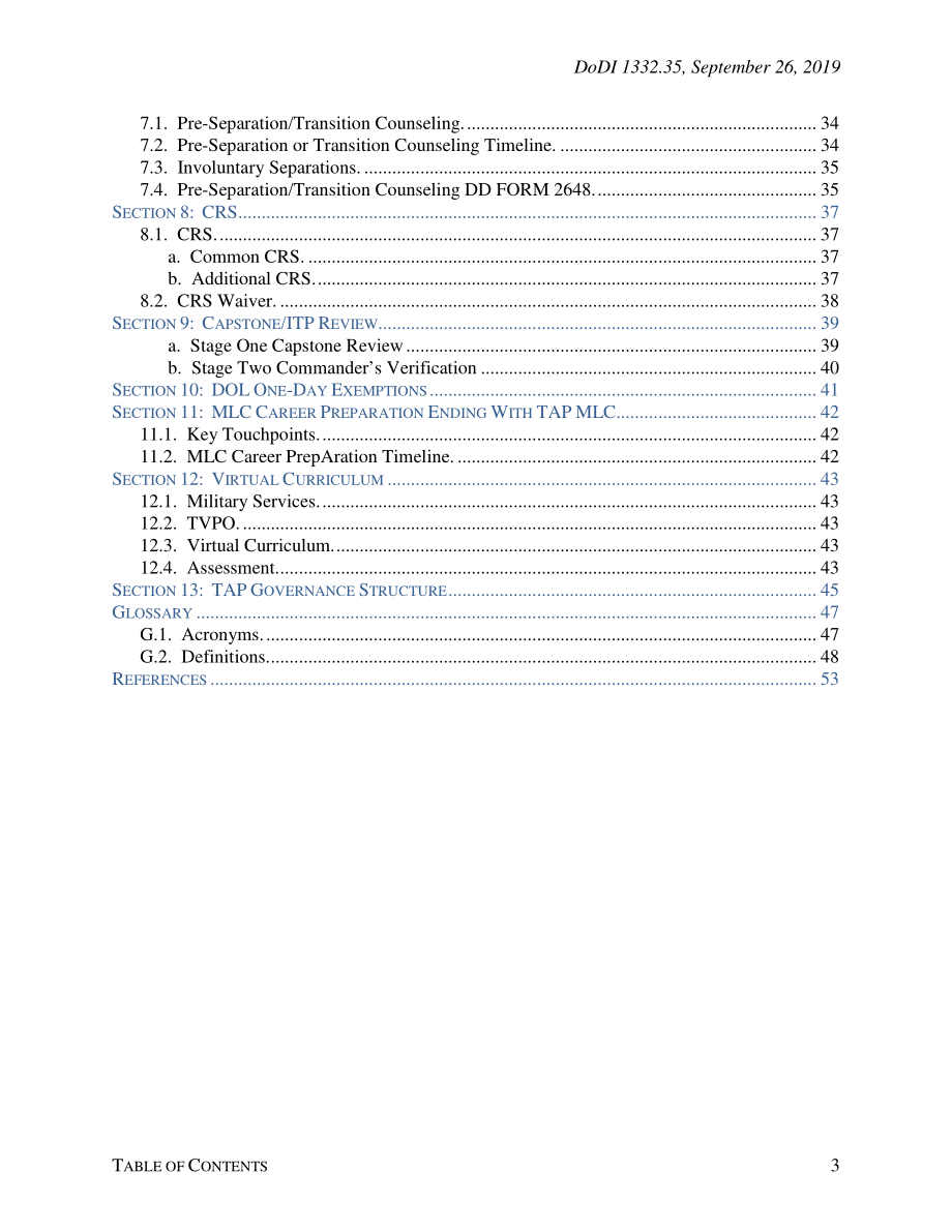 DoDI 1332.35 军事人员过渡援助方案（TAP）.pdf_第3页