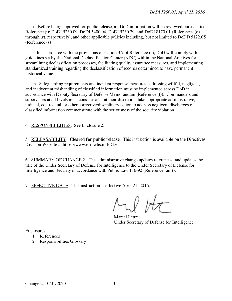 DoDI 5200.01 国防部信息安全计划和敏感分区信息保护（SCI）.pdf_第3页