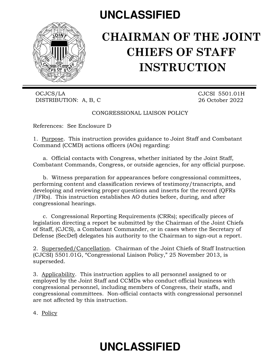 CJCSI 5501.01H 国会联络政策.pdf_第1页