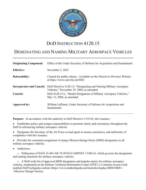 DoDI 4120.15 军用航空航天器的命名和命名.pdf