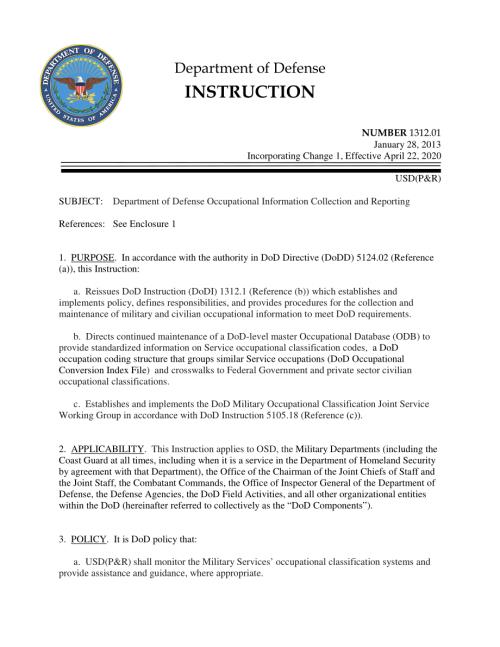 DoDI 1312.01 国防部职业信息收集和报告.pdf