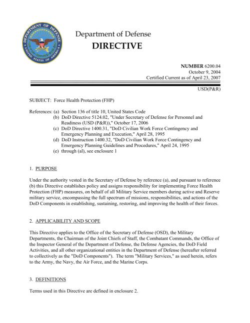 DoDD 6200.04 部队健康保护（FHP）.pdf