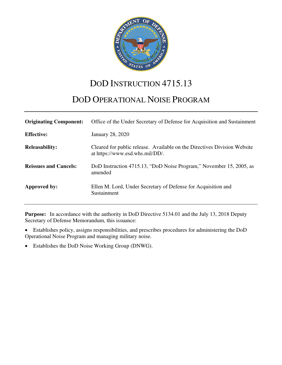 DoDI 4715.13 国防部运营噪音计划.pdf_第1页