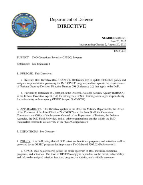 DoDD 5205.02E 国防部运营安全（OPSEC）计划.pdf