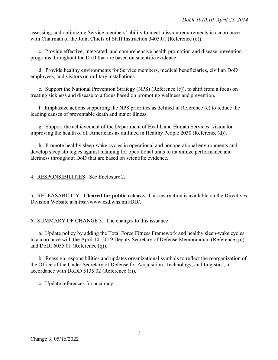 DoDI 1010.10 健康促进和疾病预防.pdf_第2页