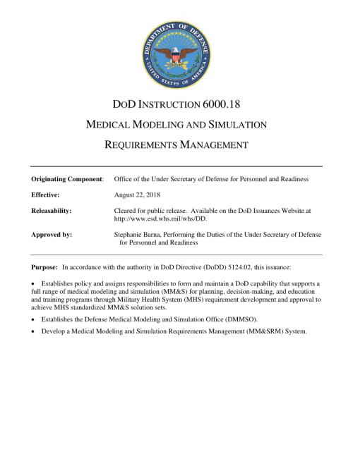 DoDI 6000.18 医学建模和仿真需求管理.pdf